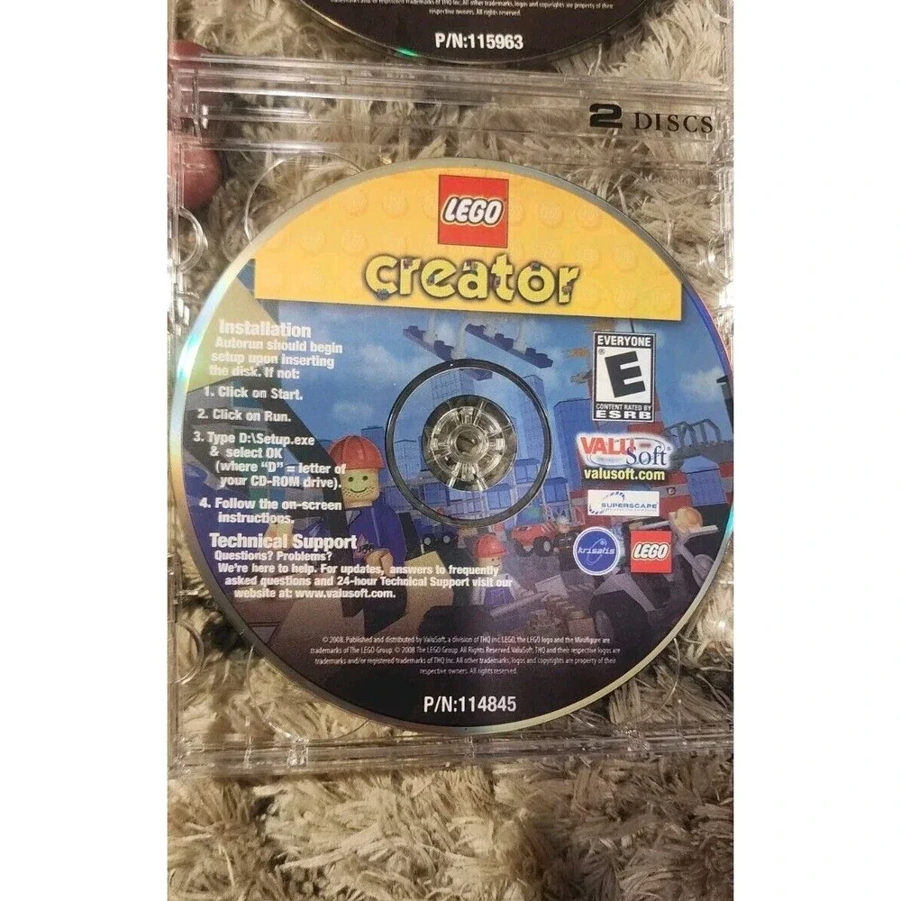 LEGO LEGOLAND CREATOR PC VIDEO‎ GAME RATED EVERYONE VALUSOFT VIRTUAL BUILDING